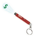 Light Up Keychain - Logo Projector - Red